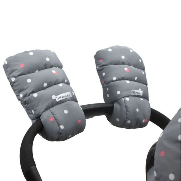 7 AM Enfant Warmmuffs 212 - Grey Dots
