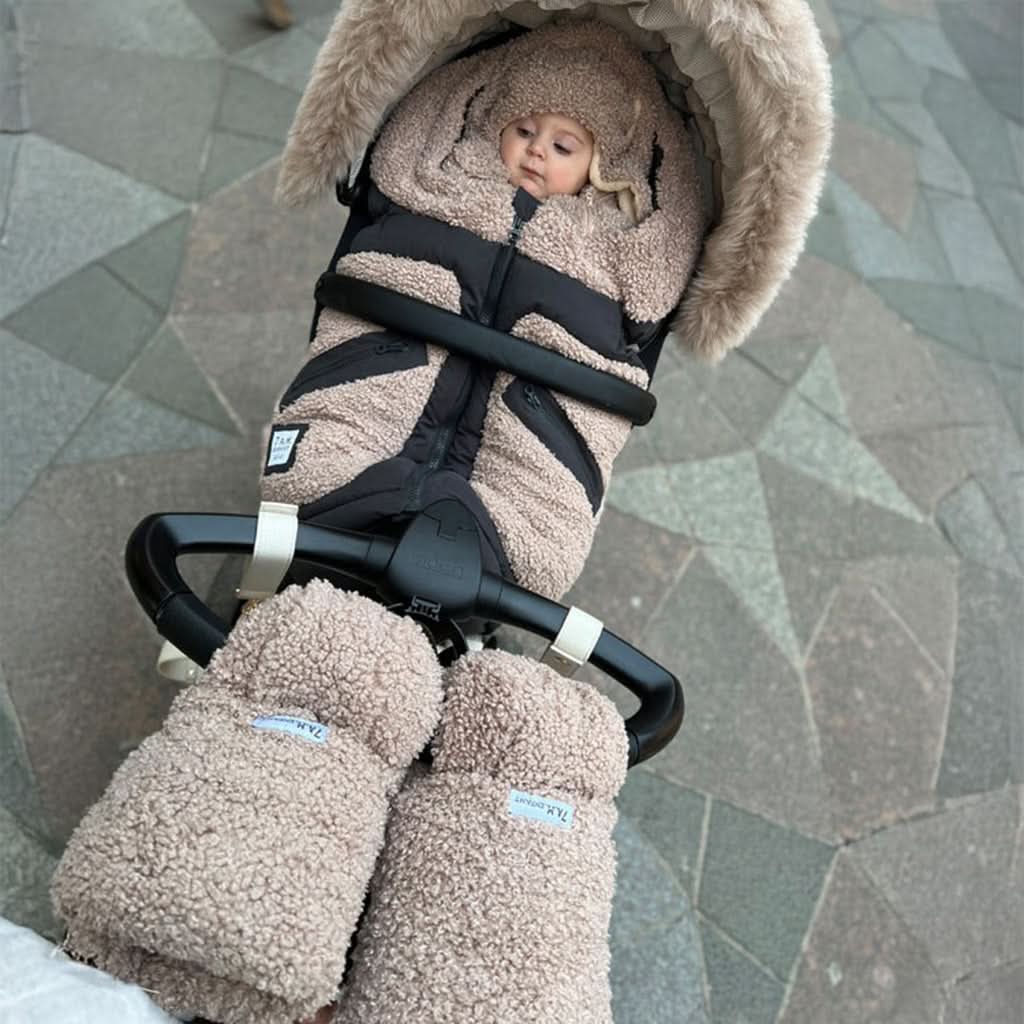 7AM Enfant Classic Warmmuffs, Oatmeal Teddy_4 - ANB Baby