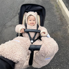 7AM Enfant Classic Warmmuffs, Oatmeal Teddy_6 - ANB Baby