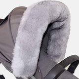 7 AM Enfant Fur Marquee Canopy Cover Tundra-Grey_3 - ANB Baby