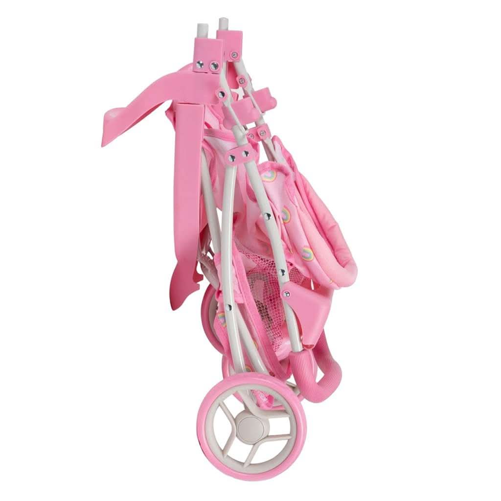 Adora Snack N Go Baby Doll Stroller with Shade – Rainbow Rose, Foldable - ANB BABY