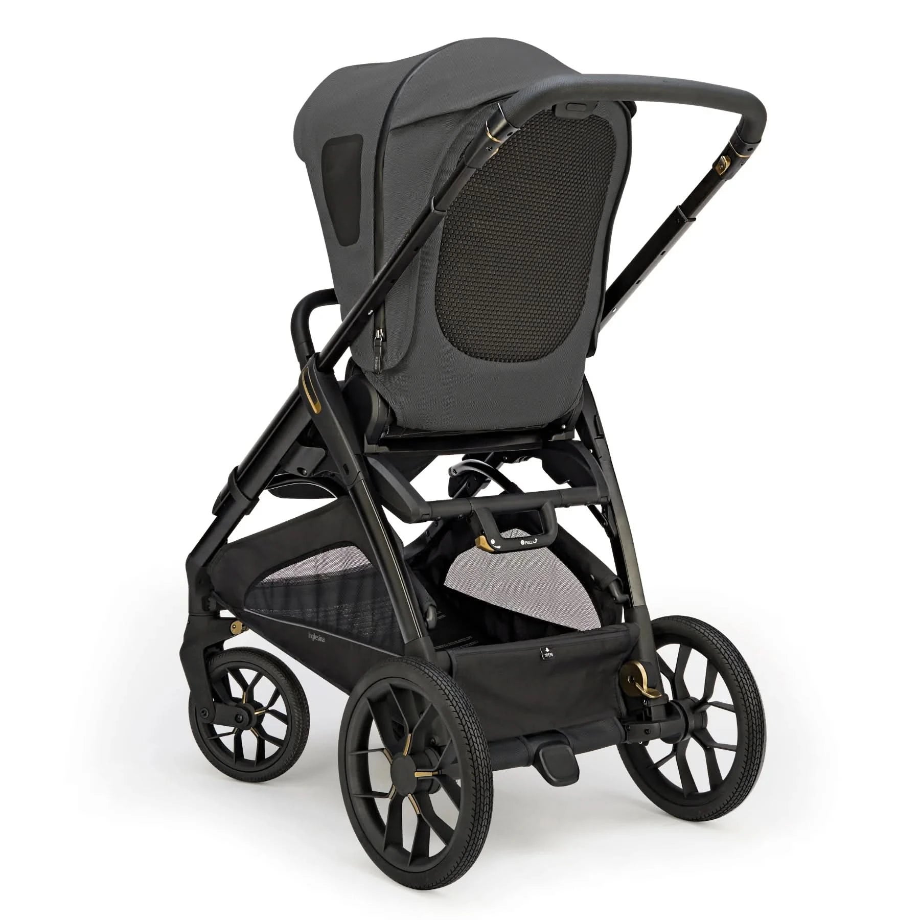 Inglesina Aptica XT Stroller With Bassinet & Stand-Single Strollers-Inglesina-Magnet Gray-ANB Baby Store