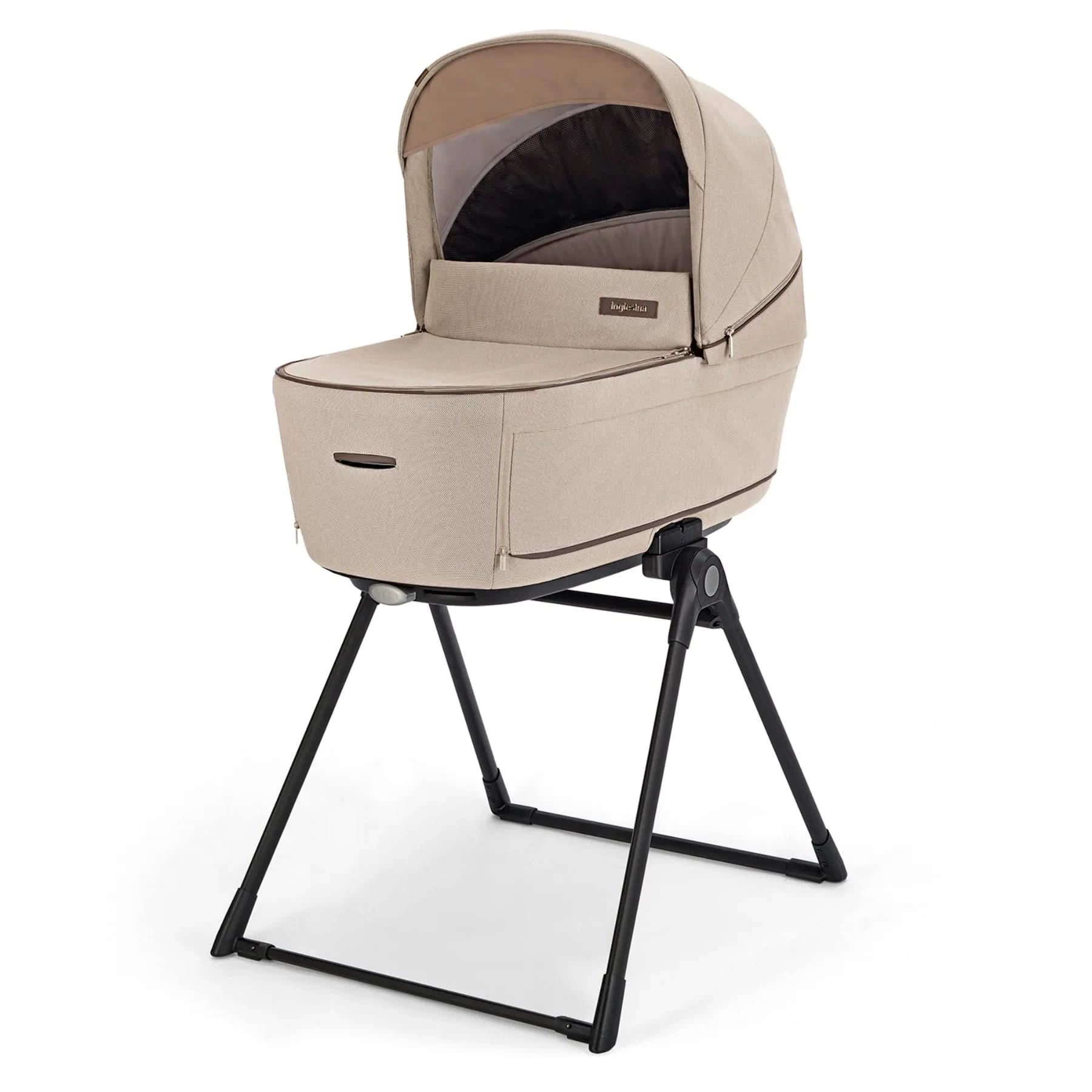Inglesina Aptica Stroller With Bassinet & Stand-Single Strollers-Inglesina-Pashmina Beige - Available End Of May-ANB Baby Store