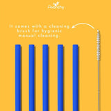 Avanchy Small 5inch Silicone Baby Straw 5 Pack-White_3 - ANB Baby