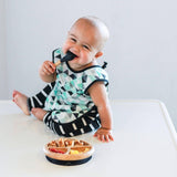 Avanchy Baby Organic Bamboo Toddler Feeding Spoon Set 5 Pack No Blue_2 - ANB Baby