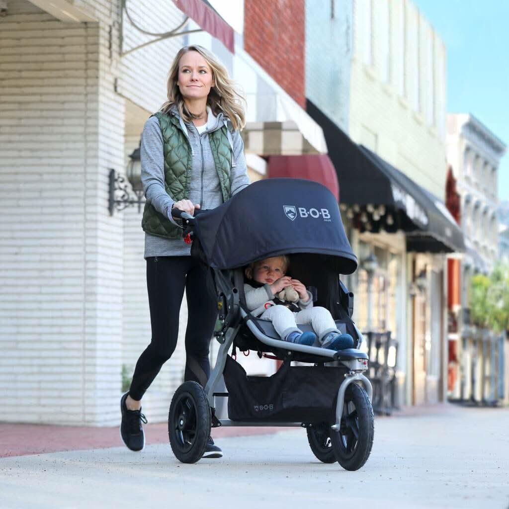blue bob jogging stroller BOB Gear Rambler Single Jogging Stroller