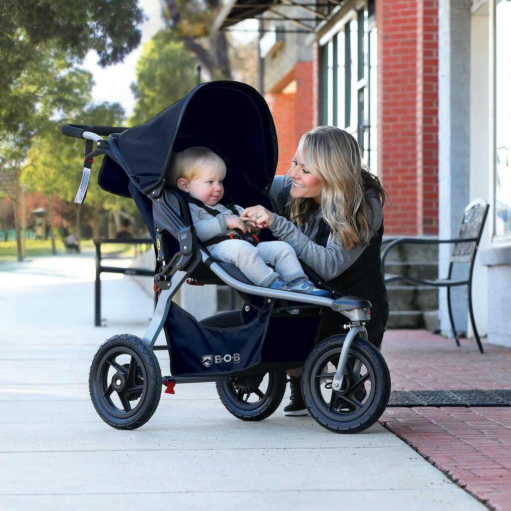 blue bob jogging stroller BOB Gear Rambler Single Jogging Stroller