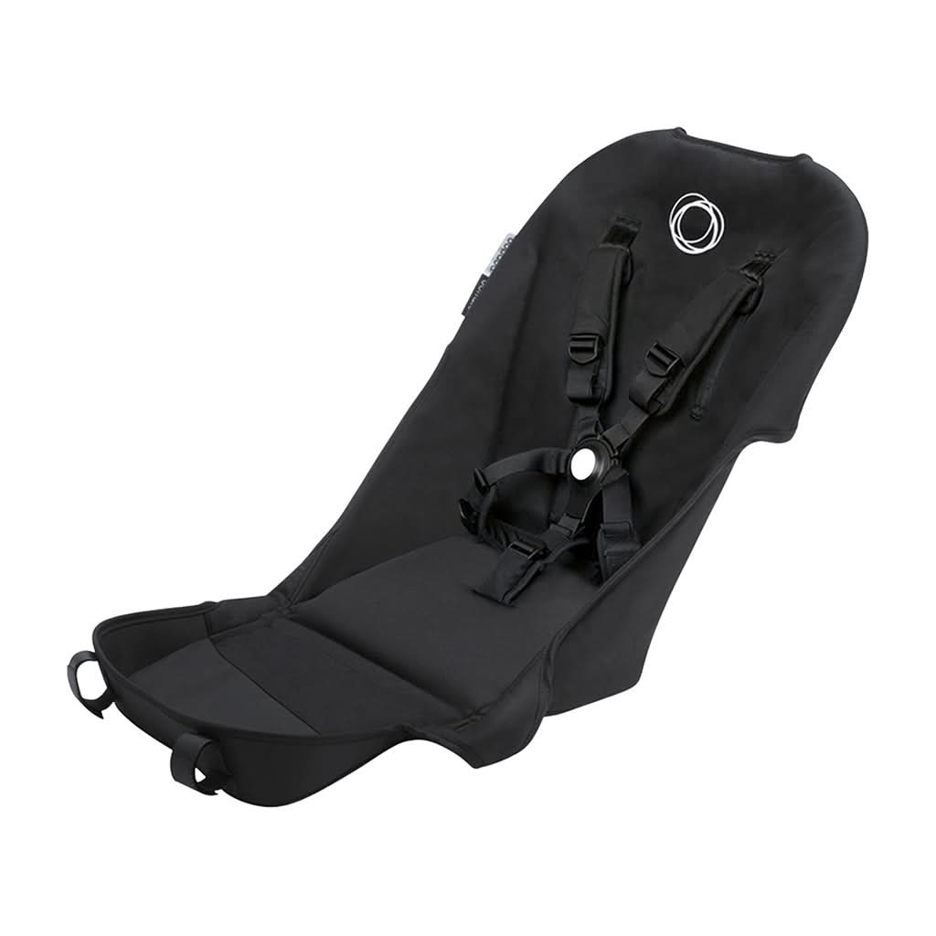 bugaboo buffalo width BUGABOO Buffalo Seat Fabric Black 5 Point Harness