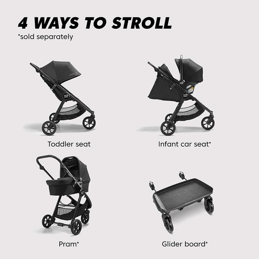 Baby Jogger City Mini GT2 Baby Stroller Opulent Black Feature 3 - ANB Baby