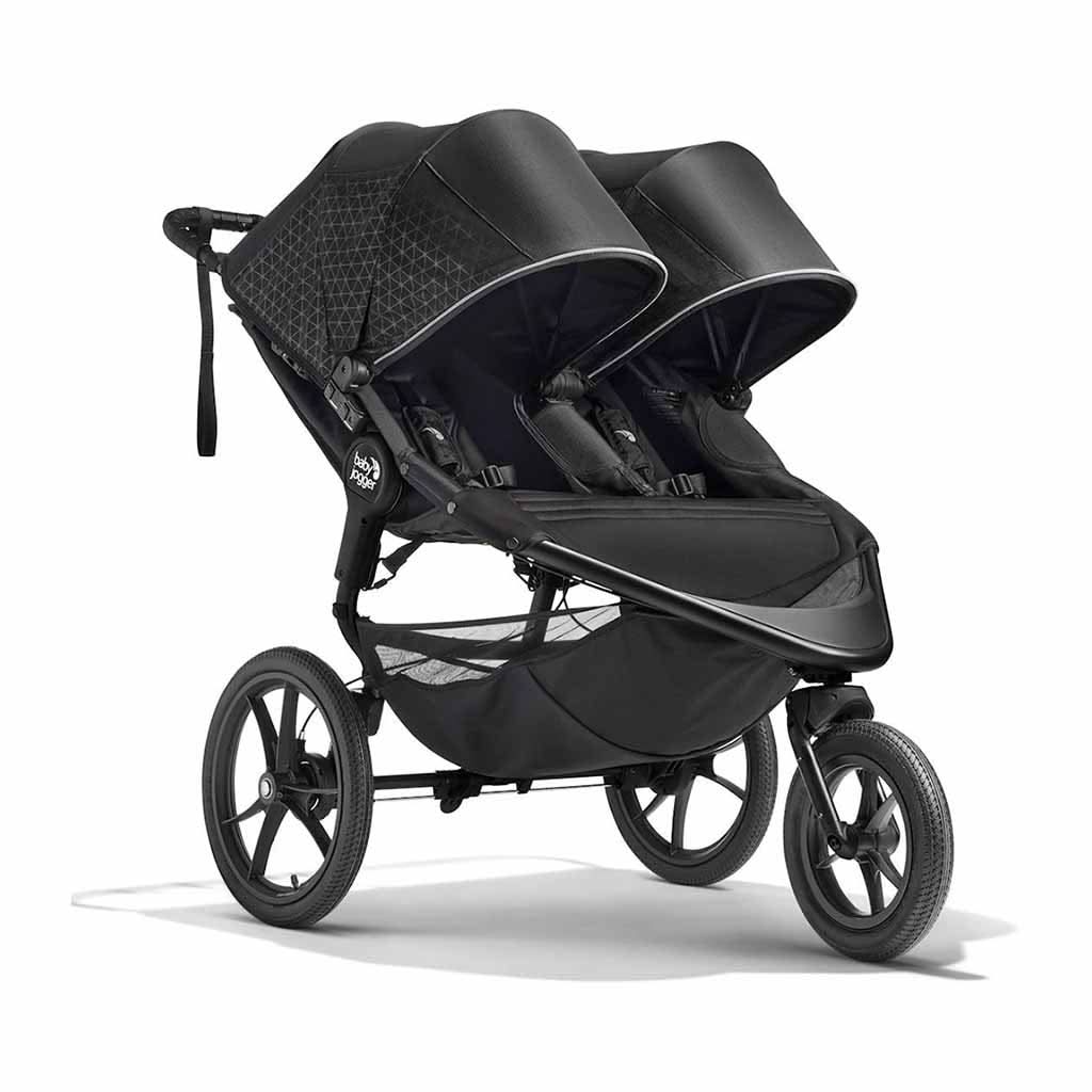 Baby Jogger Summit X3 Double Jogging Stroller-Double Strollers-Baby Jogger-Black/Gray-ANB Baby Store