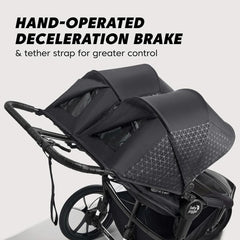 Baby Jogger Summit X3 Double Jogging Stroller, Black-Gray_3 - ANB Baby
