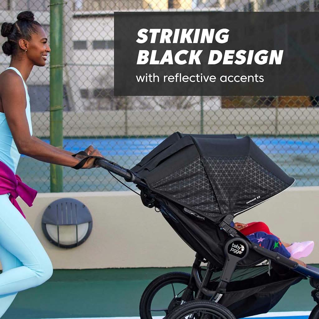 Baby Jogger Summit X3 Double Jogging Stroller, Black-Gray_5 - ANB Baby