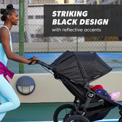 Baby Jogger Summit X3 Double Jogging Stroller, Black-Gray_5 - ANB Baby