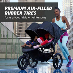 Baby Jogger Summit X3 Double Jogging Stroller, Black-Gray_6 - ANB Baby
