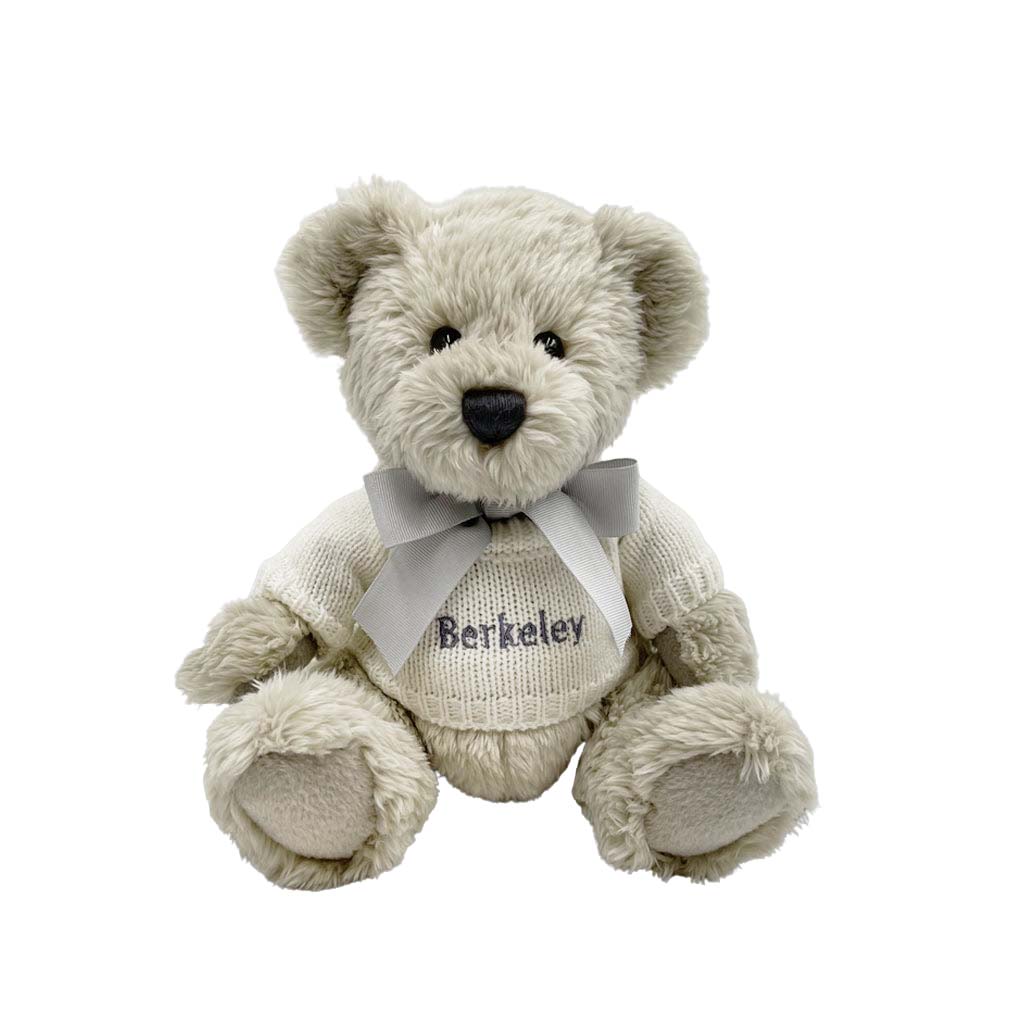 Babyblooms Personalized Berkeley Bear White Main - ANB Baby