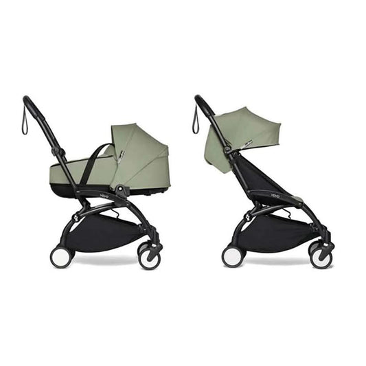 Babyzen YOYO2 +0 Bassinet and 6+ Color Pack Complete Set Black Olive - ANB Baby