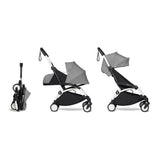 Babyzen YOYO2 + 0+ Newborn Pack + 6+ Color Pack Complete White Grey - ANB Baby