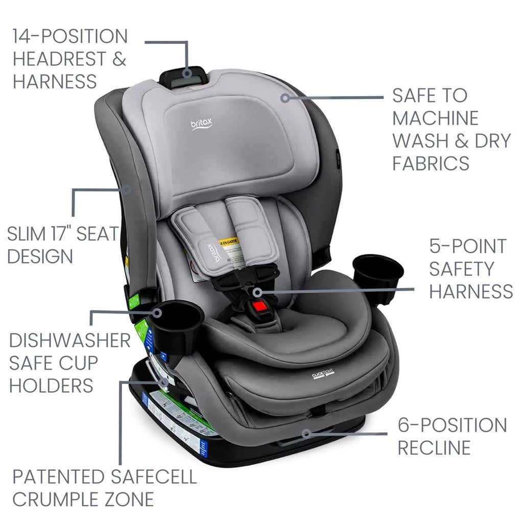 Britax Poplar Convetible Car Seat-Glacier Graphite_7 - ANB Baby