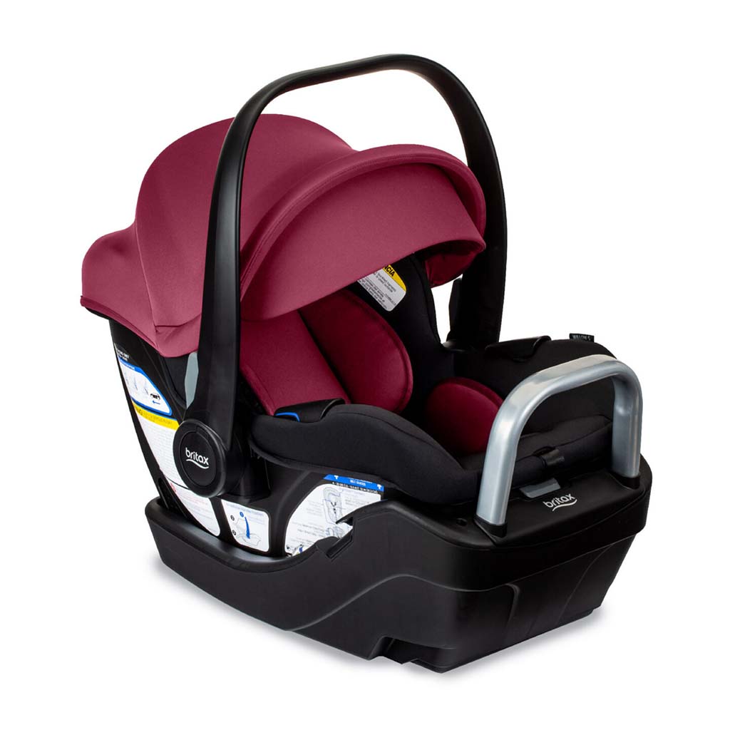 Britax Willow S Infant Car Seat with Alpine Base Ruby Onyx Main - ANB Baby