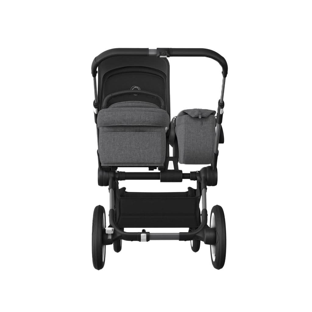 Bugaboo-Donkey-5-Mono-Complete-Stroller,-Graphite-Grey-Melange-Midnight-Black,-Back - ANB Baby