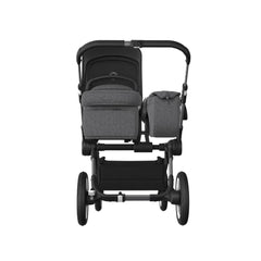 Bugaboo-Donkey-5-Mono-Complete-Stroller,-Graphite-Grey-Melange-Midnight-Black,-Back - ANB Baby