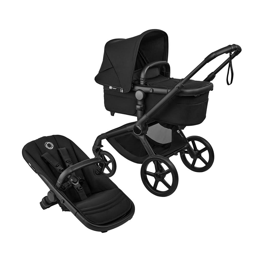 Bugaboo Fox 5 Renew Complete Stroller with Bassinet-Single Strollers-Bugaboo-Black / Heritage Black / Heritage Black-ANB Baby Store