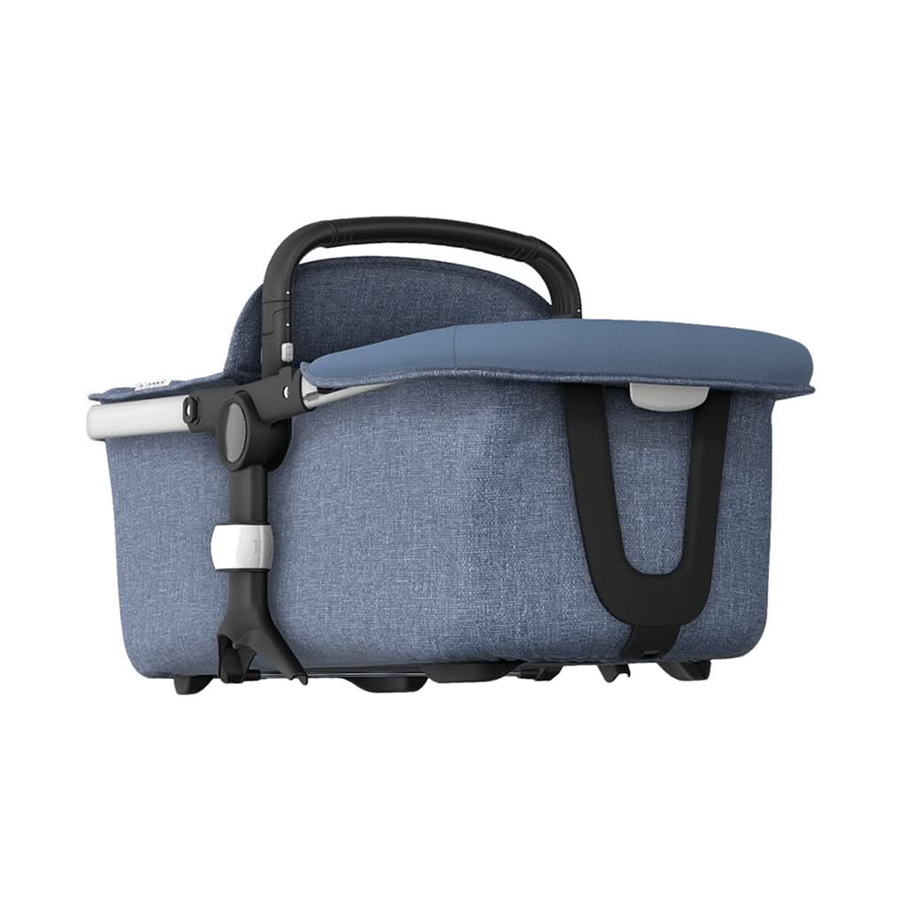 Bugaboo Fox Bassinet Fabric Set in Blue Melange-Stroller Accessories-Bugaboo-ANB Baby Store