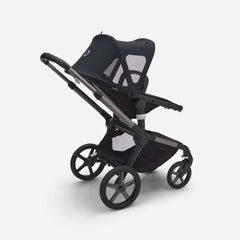 Bugaboo Breezy Sun Canopy for Fox, Cameleon 3 & Lynx, Midnight Black, Side - ANB BABY