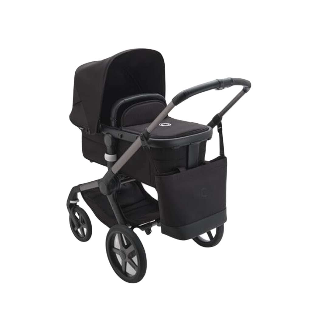 Bugaboo Changing Bag, Midnight Black, Attached with stroller - ANB BABY