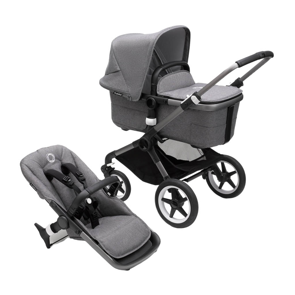 Bugaboo Fox3 Base-Style Set-Graphite-Grey Melange_1 - ANB Baby