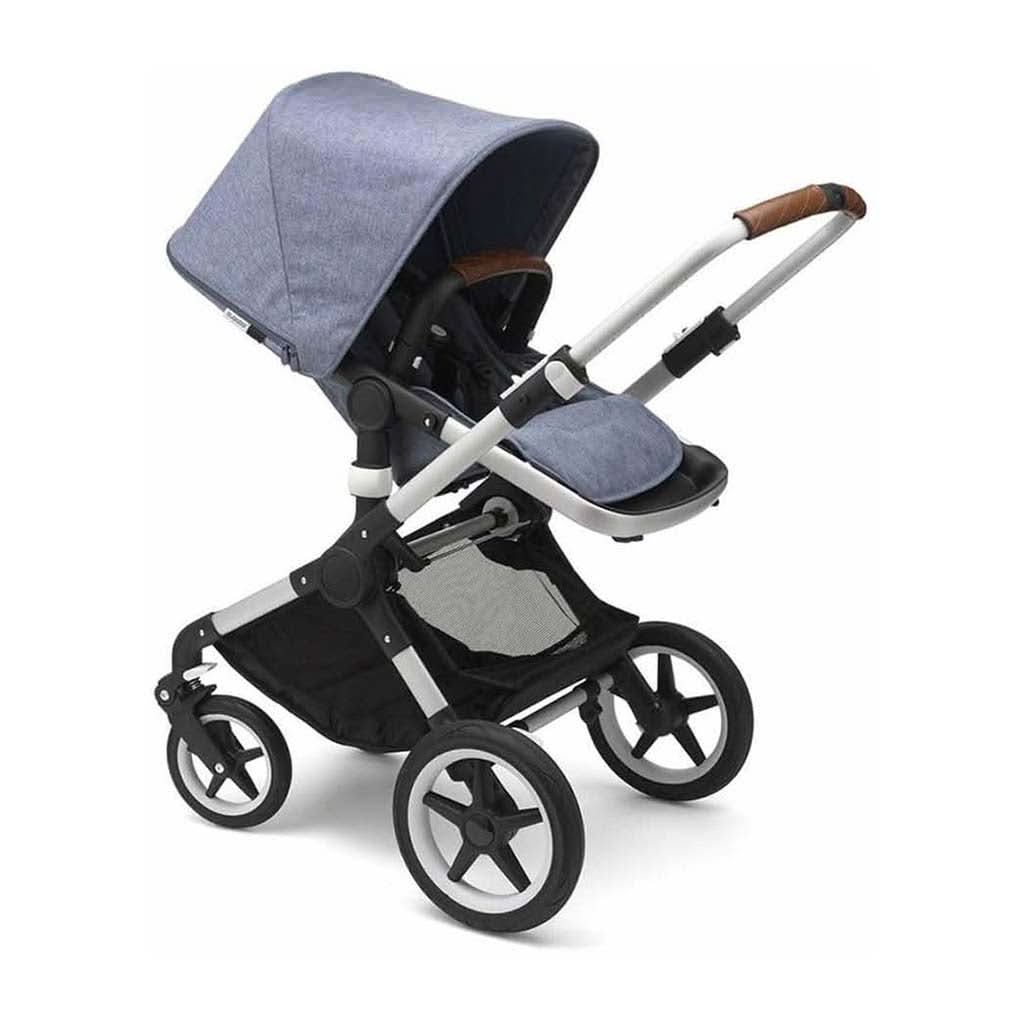 Bugaboo Fox Complete Stroller-Single Strollers-Bugaboo-Alu/Blue Melange-ANB Baby Store