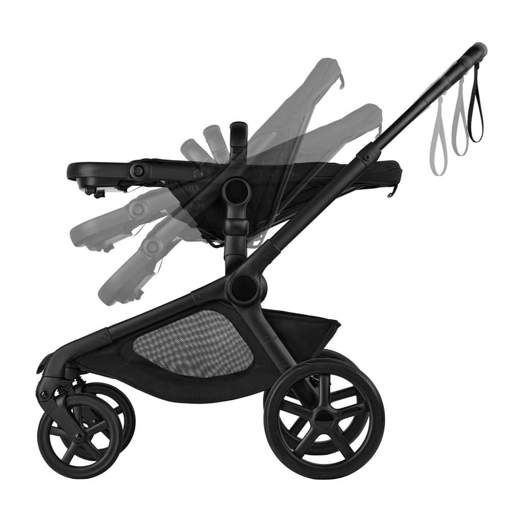 Bugaboo Kangaroo With Seat And Bassinet Complete Stroller-Midnight Black_7 - ANB Baby