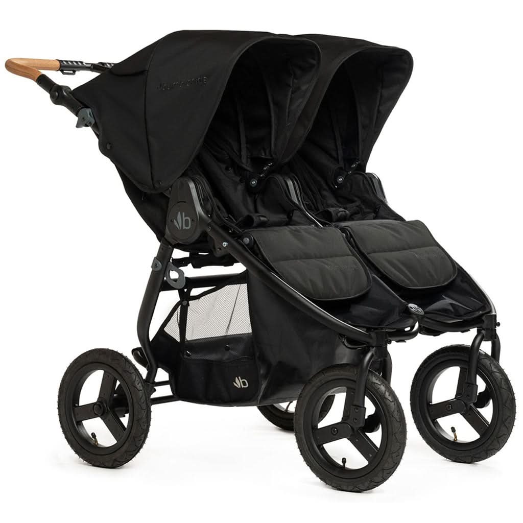 Bumbleride Indie Twin Double Stroller-Double Strollers-Bumbleride-Black / Black Frame-ANB Baby Store