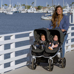 Bumbleride 2022 Indie Twin Double Jogging Stroller, Dusk_Lifestyle