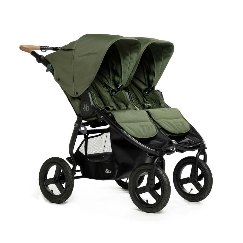 Bumbleride Indie Twin Double Stroller, Olive, Main - ANB Baby
