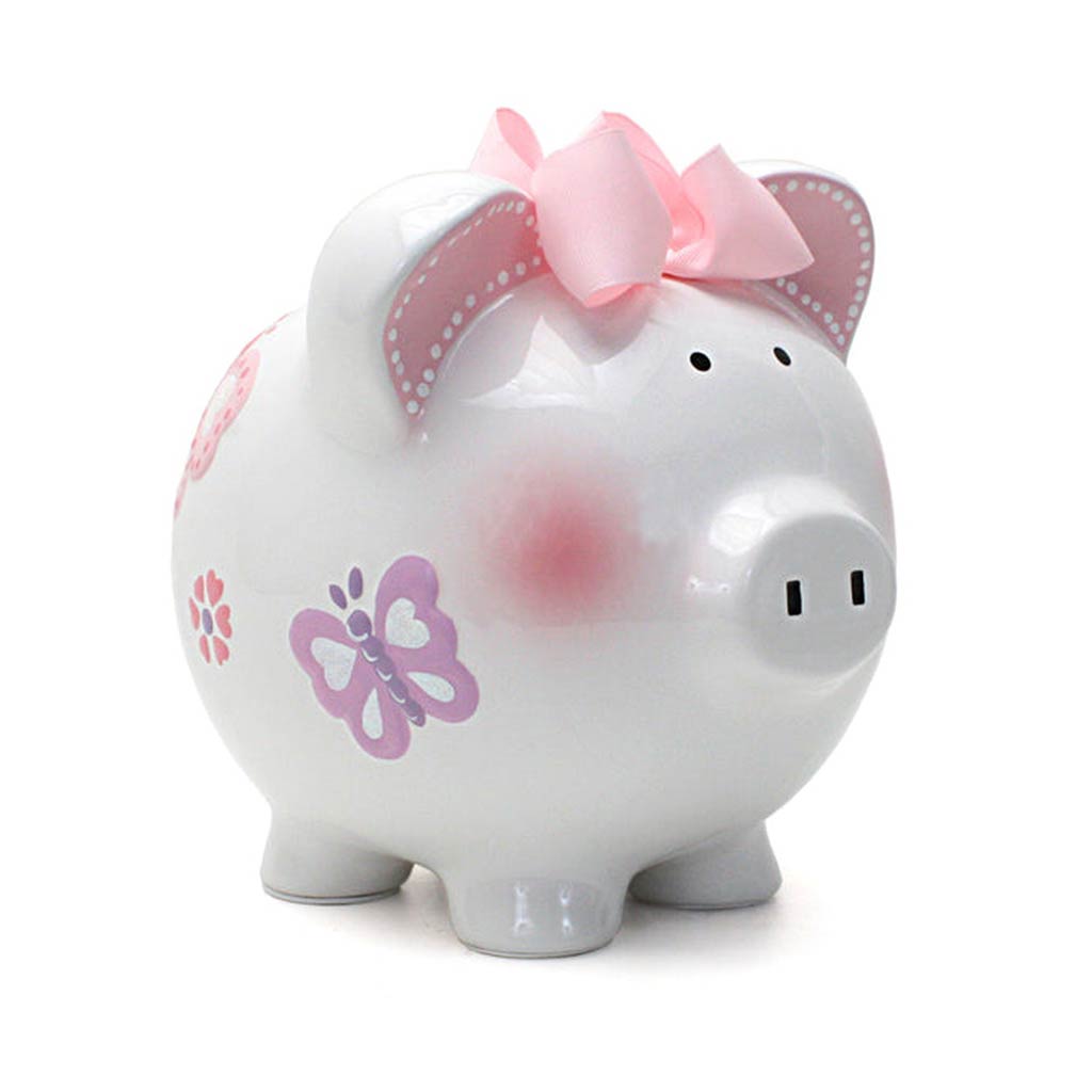 Child To Cherish Butterfly Piggy Bank-Nursery Decor-Child To Cherish-Butterfly-ANB Baby Store