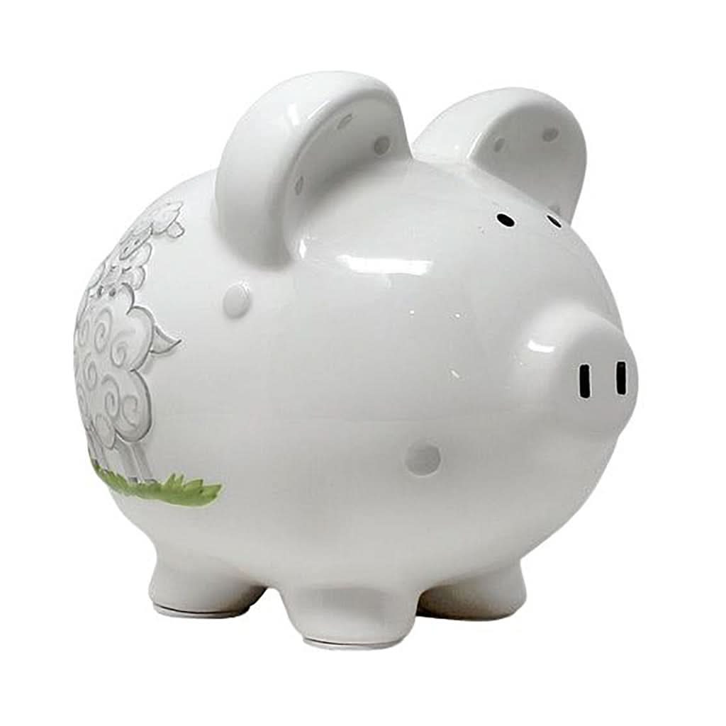 Child To Cherish Lambs N Ivy Piggy Bank-Nursery Decor-Child To Cherish-ANB Baby Store