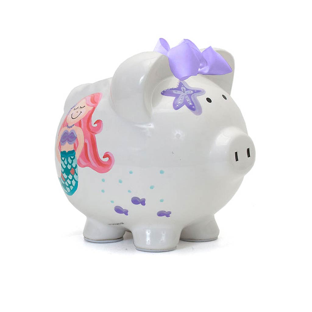 Child To Cherish Mermaid Piggy Bank-Nursery Decor-Child To Cherish-Mermaid-ANB Baby Store