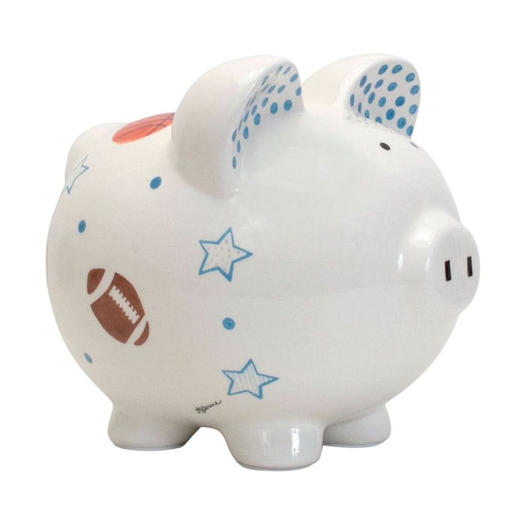 Child To Cherish Sports Paper Star Piggy Bank-Nursery Decor-Child To Cherish-ANB Baby Store