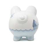 Child To Cherish Sailboat Piggy Bank, Back - ANB BABY