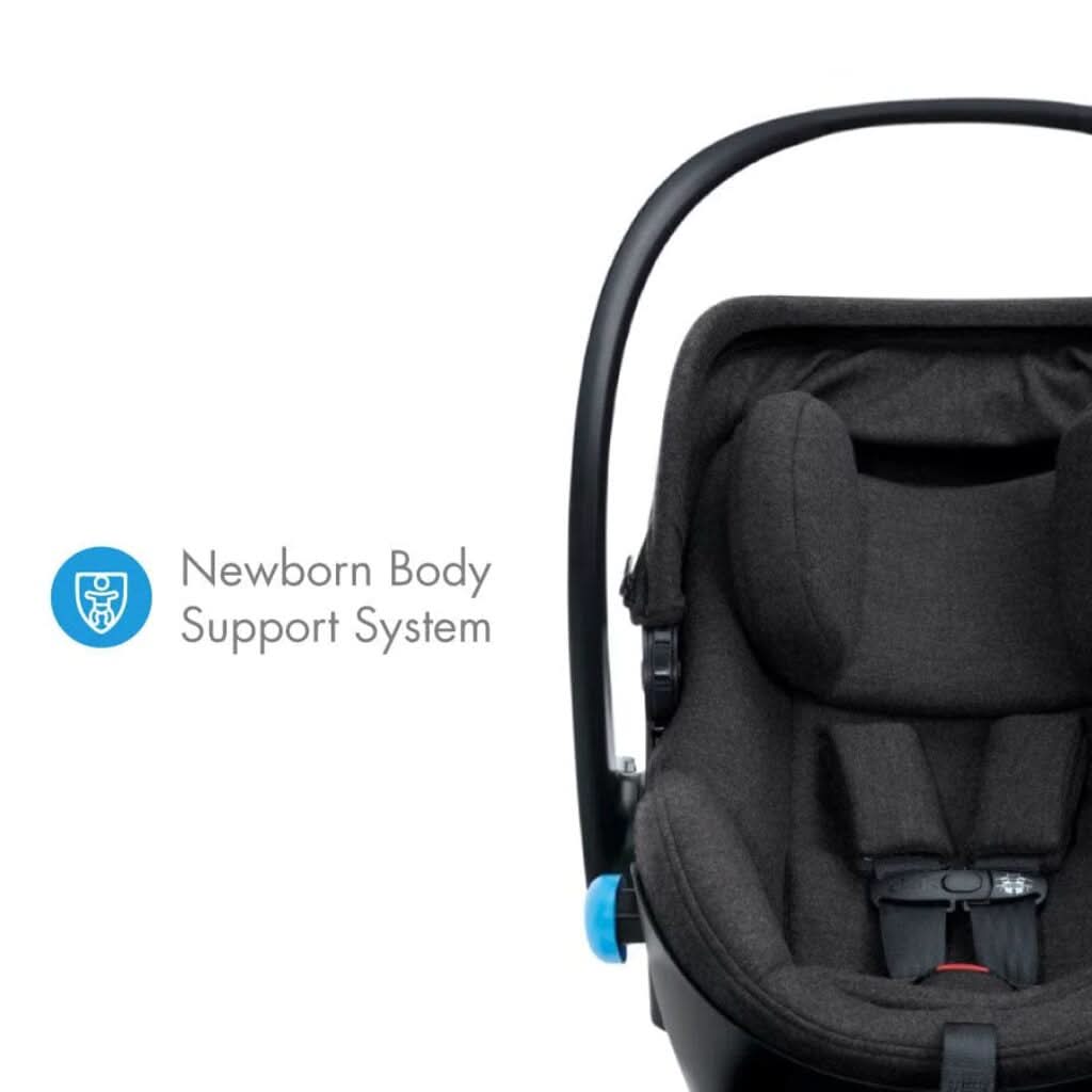 Clek Liingo Infant Car Seat, Railroad Zip, Body support system - ANB Baby