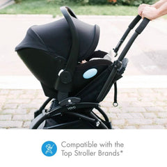Clek Liingo Infant Car Seat, Railroad Zip, Compatible with Strollers - ANB Baby