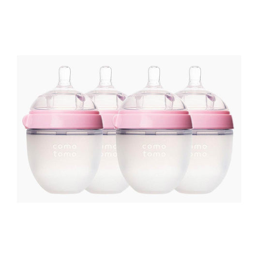 Comotomo-Baby-Bottle-5-Ounce---150-ml-Kit,-Pink,-Pack-of-4_1 - ANB Baby