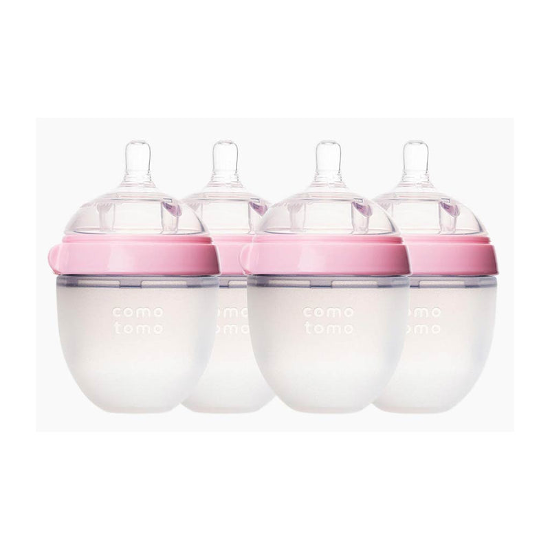 Comotomo-Baby-Bottle-5-Ounce---150-ml-Kit,-Pink,-Pack-of-4_1 - ANB Baby