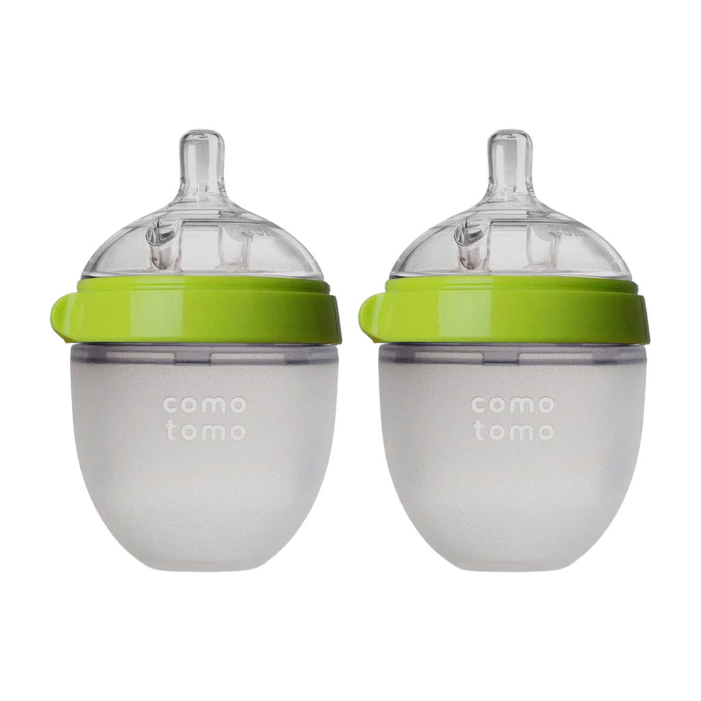 Comotomo Baby Bottle 5 oz - 150 ml - 2 Pack Green_1 - ANB Baby