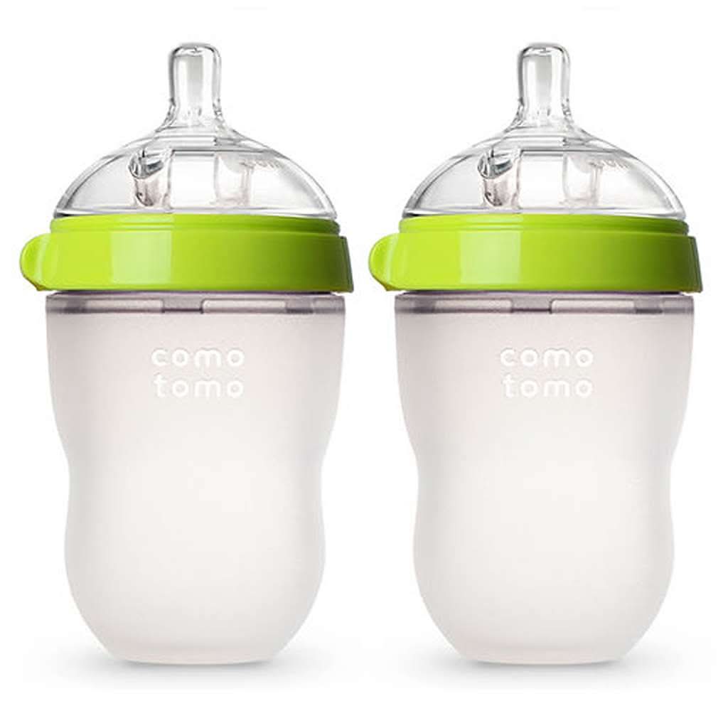 Comotomo Baby Bottle 8 oz/ 250 ml - 2 Pack Green-Feeding Bottles-Comotomo-ANB Baby Store