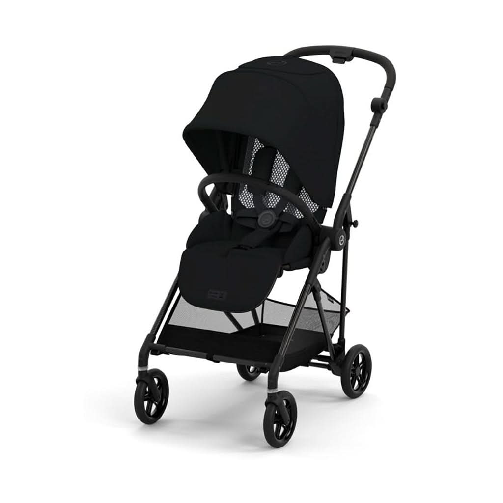 Cybex Melio Carbon 3 Stroller-Single Strollers-Cybex-Moon Black-ANB Baby Store