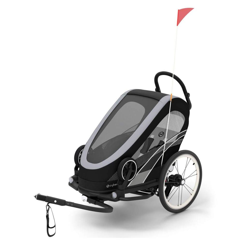 Cybex Zeno Bike Trailer-Bike Seats, Trailers & Wagons-Cybex-Black-ANB Baby Store