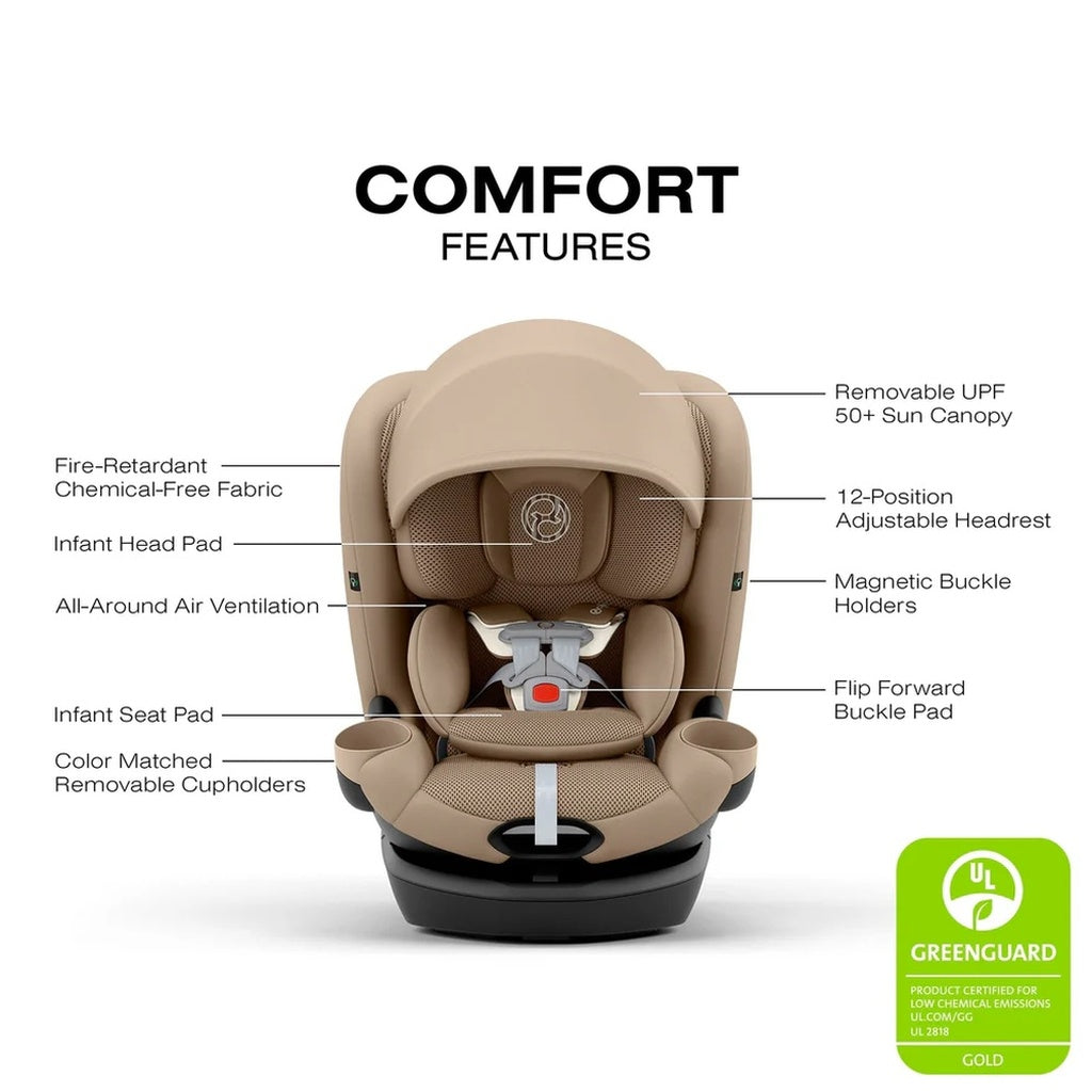 Cybex Callisto G 360 Rotating All-in-One Convertible Car Seat-Almond Beige_12 - ANB Baby