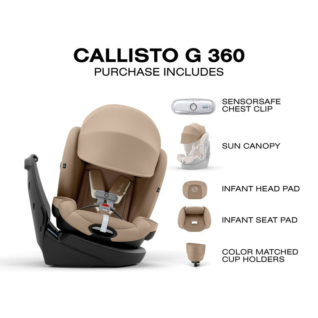 Cybex Callisto G 360 Rotating All-in-One Convertible Car Seat-Almond Beige_14 - ANB Baby
